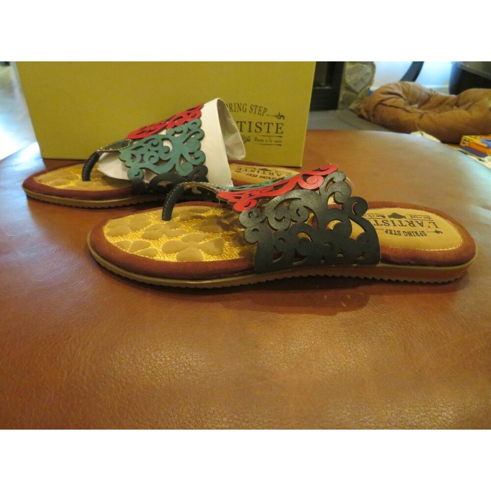 NWT Womens Teal Multi L'Artiste Spring Step Heaven Sandals, 9.5 / 10 41